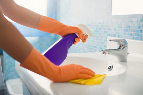 Professional upholstery cleaning in a Mortlake living room